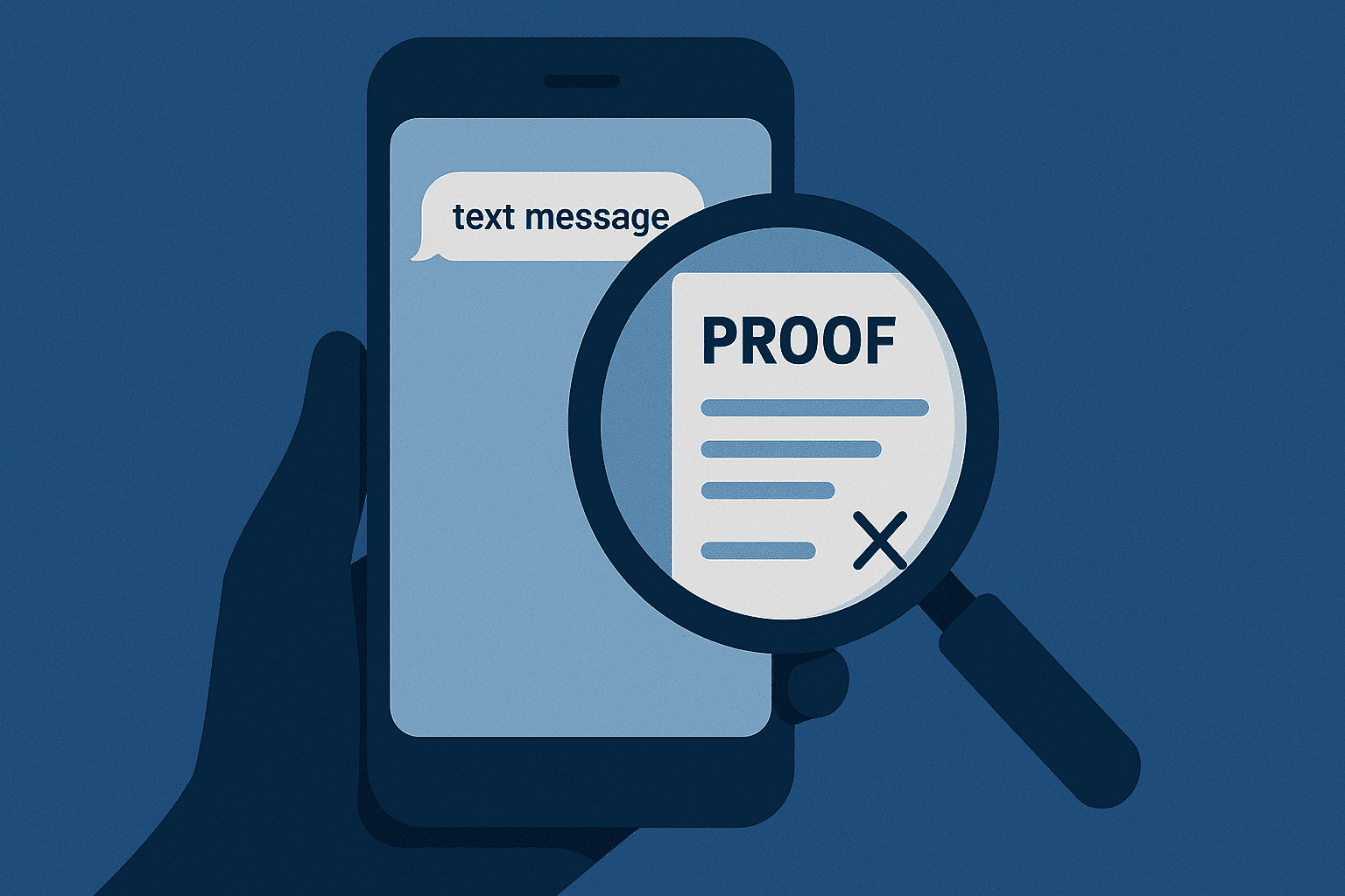 Can you prove a text message was not sent from a particular phone?